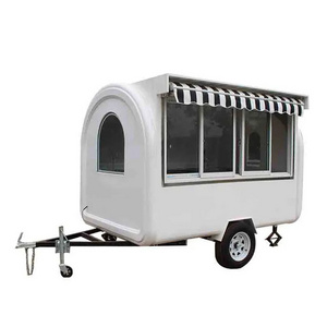 JX-FR280WH Street juice drinks milk tea kiosk cart /food carts mobile food trailer