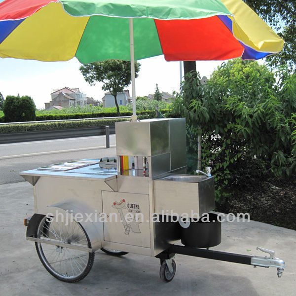 JX-HS120B mobile bbq cart hot dog kiosk mobile bbq cart hot dog kiosk bike hot dog carts