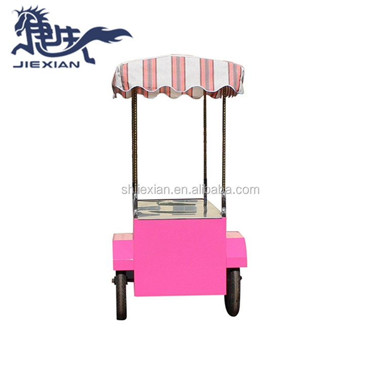 JX-IC160 Popular sweet corn cart cotton candy cart movie popcorn cart