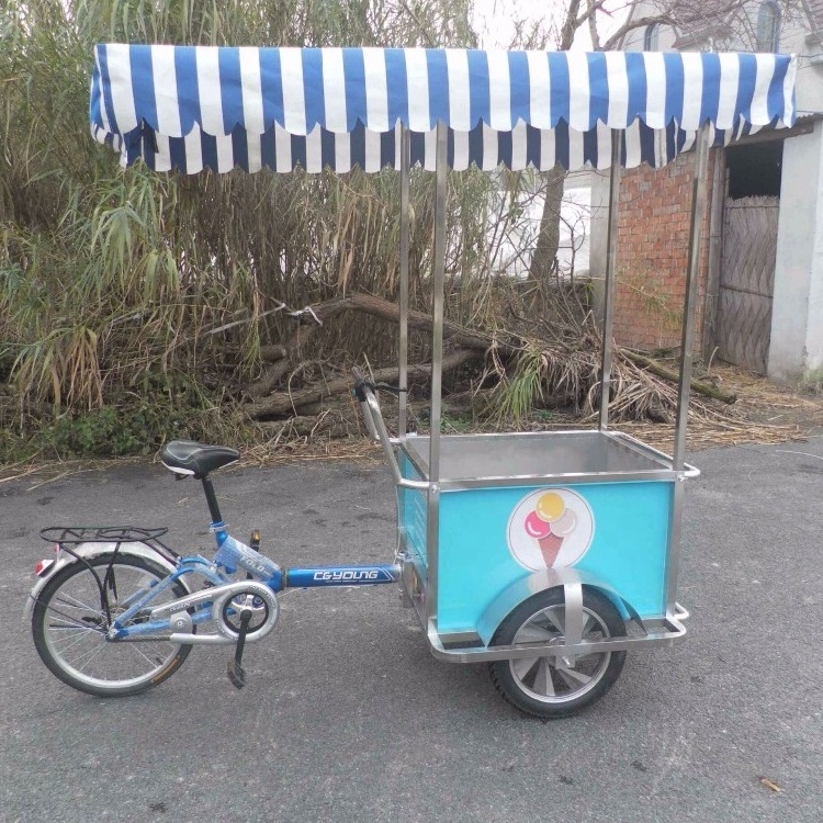 JX-FB230 Fast food truck Bike mobile food cart / Coffee vending bike