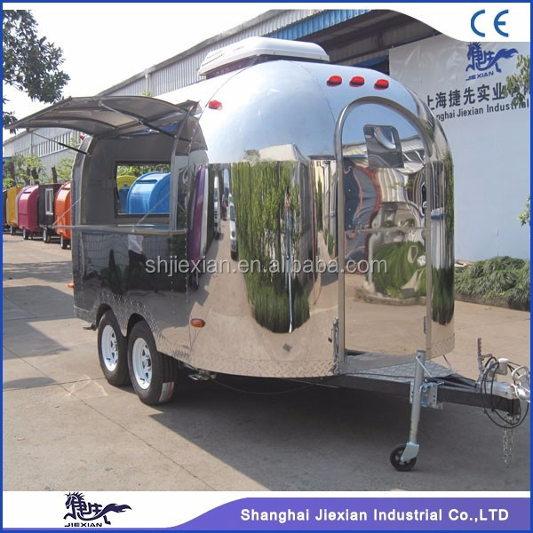 JX-BT400 Mini Camper Trailer/Food Catering Mobile Stainless Steel Food Truck