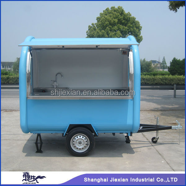 JX-FR220B Customized mobile coffee trailer car juice stall/food truck mobile food trailer