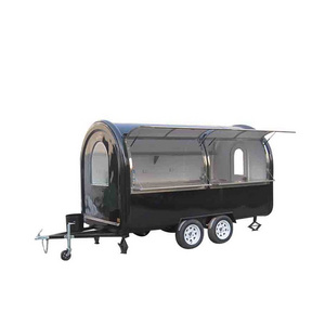 JX-FR350W Fiberglass street fast food trailer/mobile coffee truck/hamburger van for sale