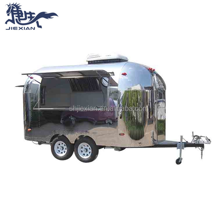 JX-BT400 Mini Camper Trailer/Food Catering Mobile Stainless Steel Food Truck