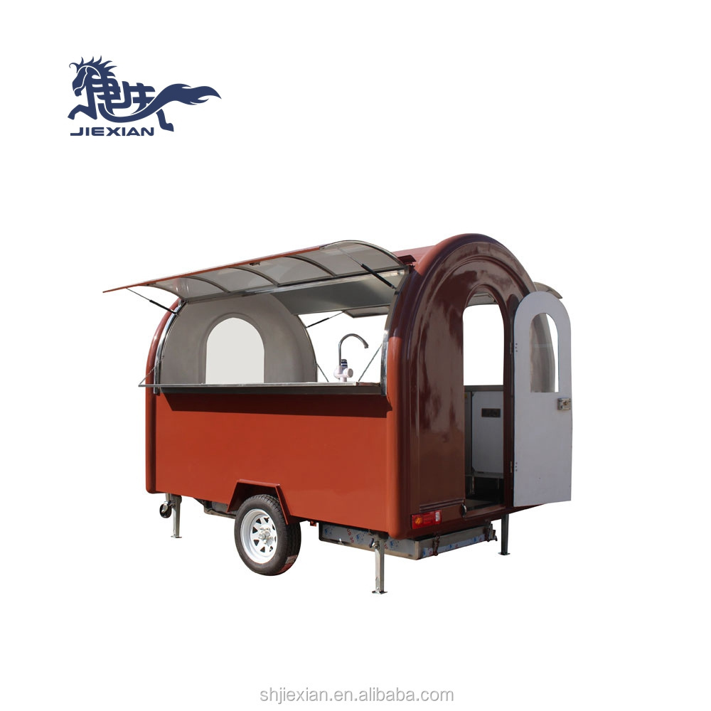 JX-FR280WJ Remolque para comida rapida food truck for coffee food stall design fast food kiosk outdoor