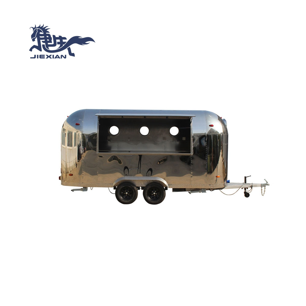 JX-BT450SS Carritos De Comida Food Track Mobile Kitchen Catering Trailer Bubble Tea Bar Coffee Truck Airstream Fast Food Trailer