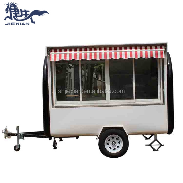 CE ISO approved Professional vending cart for Hot Dog, BBQ, Ice cream, Popcorn, Pizza, Coffee. Mobile food trailer for sale