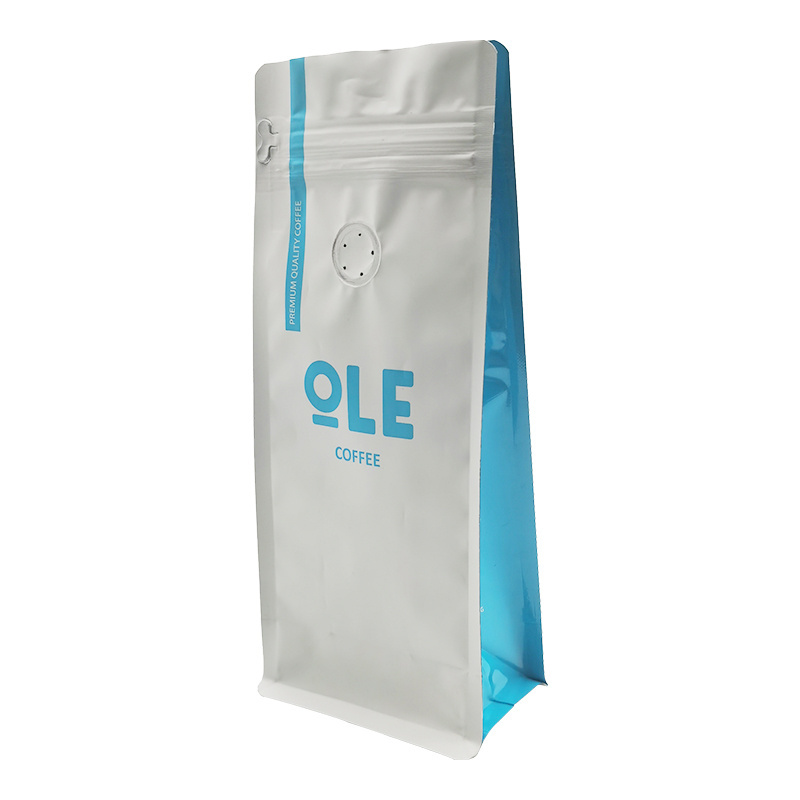 Wholesale customized packaging bag stand up coffee bags one side value with zipper  locker