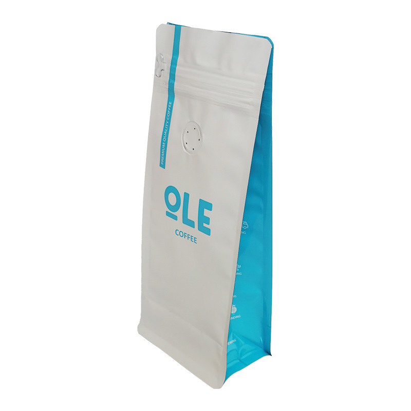 Wholesale customized packaging bag stand up coffee bags one side value with zipper  locker