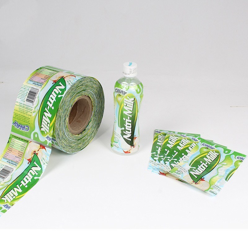 Heat Shrink Sleeve Band For Juice Packaging / PET PVC plastic Shrink Sleeve Labels