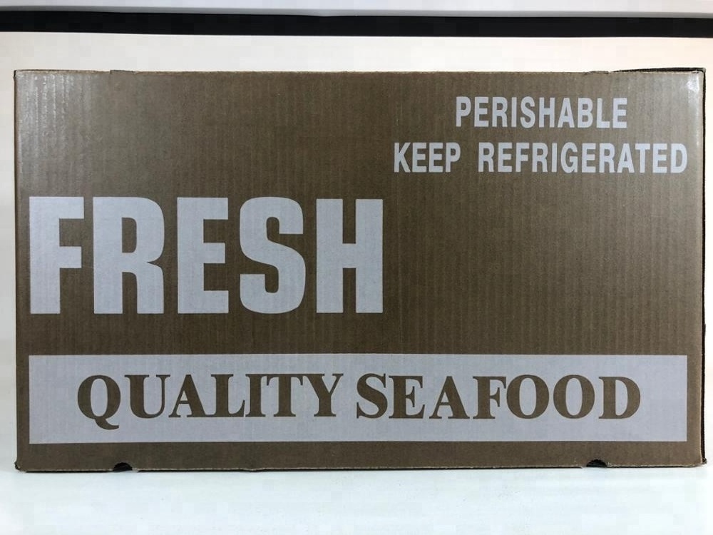 Seafood  Frozen Meat Waxed Coated shipping delivery Customized Custom Logo wax box