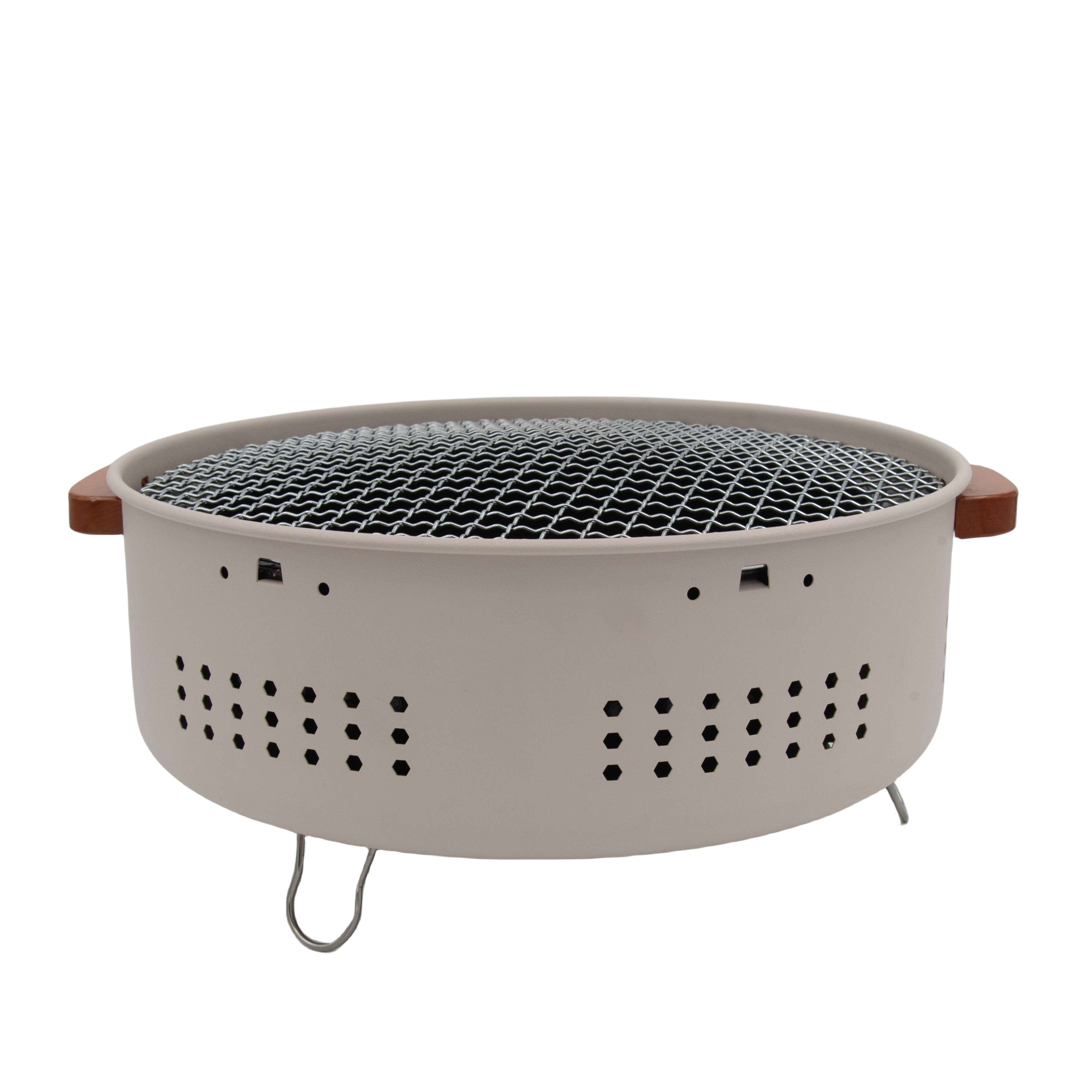 Outdoor Portable Iron Charcoal Grill Heating Stove Indoor Household around the Powder Coated Stove to Cook Tea