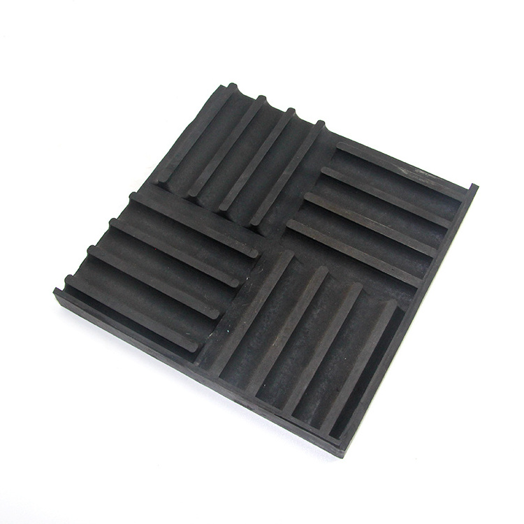 Factory wholesale custom equipment sound absorbing sheet rubber damping pads square cushioning anti vibration pad