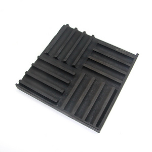 Factory wholesale custom equipment sound absorbing sheet rubber damping pads square cushioning anti vibration pad