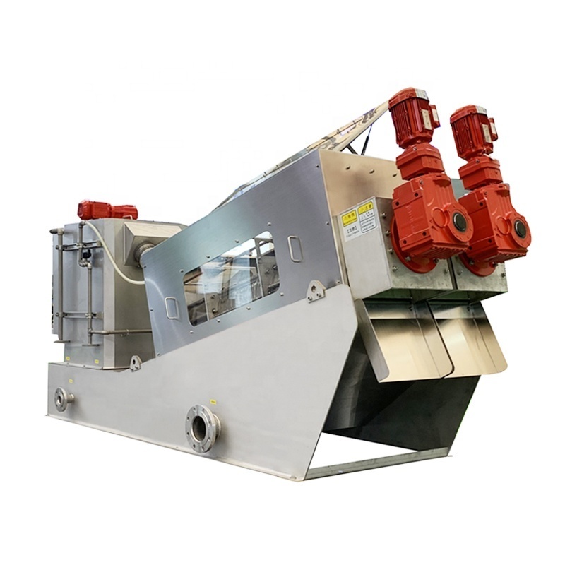 Wastewater Sludge Dewatering Volute Dewatering Double Screw Press Machine