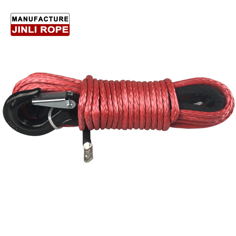 (JINLI ROPE) Off Road Accessories ATV Synthetic Winch Rope with Fairlead