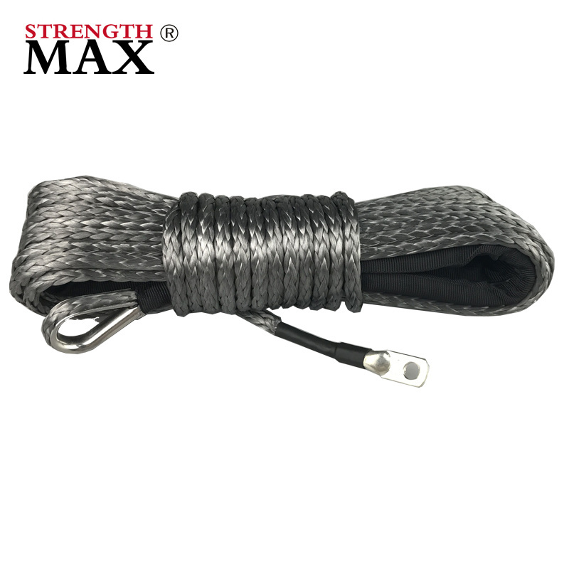 (JINLI ROPE)Synthetic Winch Rope With Aluminum Hawse Fairlead ATV Winch