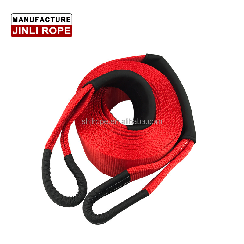 JINLI High quality polyester recovery truck tow strap