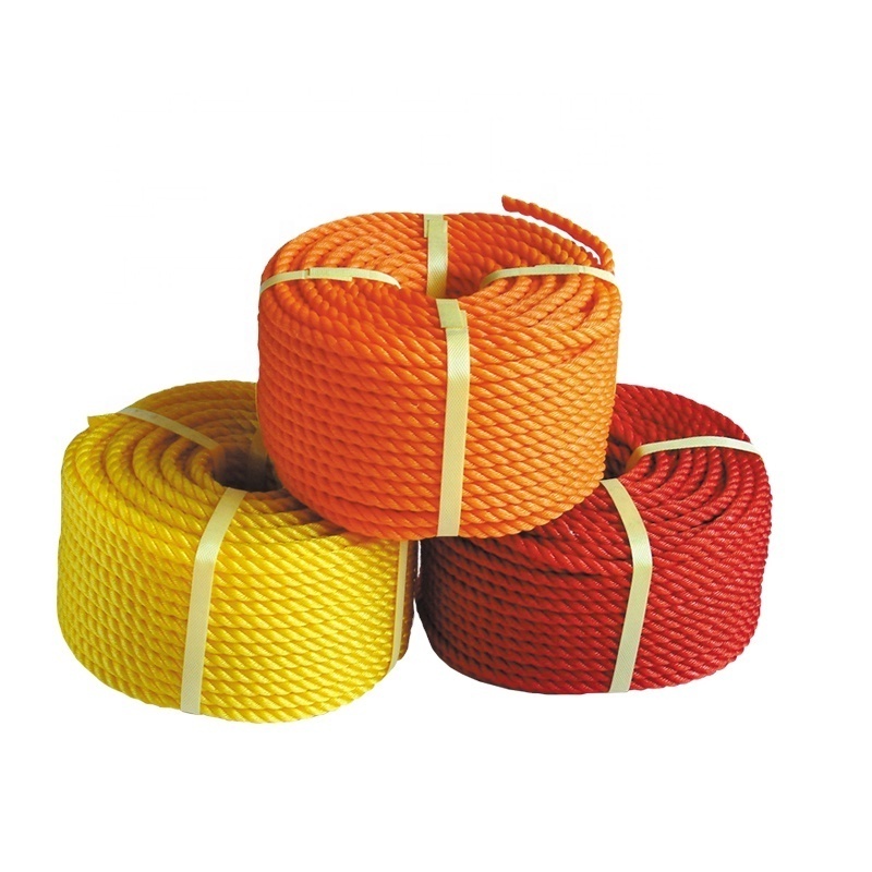 JINLI 3 strand polypropylene twisted rope plastic PP rope for packing twine