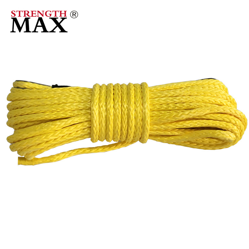 (JINLI ROPE) Blue 6mm*15m ATV Synthetic Winch Rope, Winch Cable Off Road Rope UTV