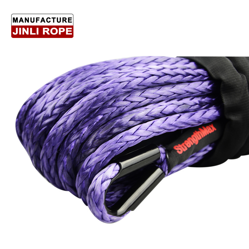 (JINLI ROPE) Off Road Accessories ATV Synthetic Winch Rope with Fairlead