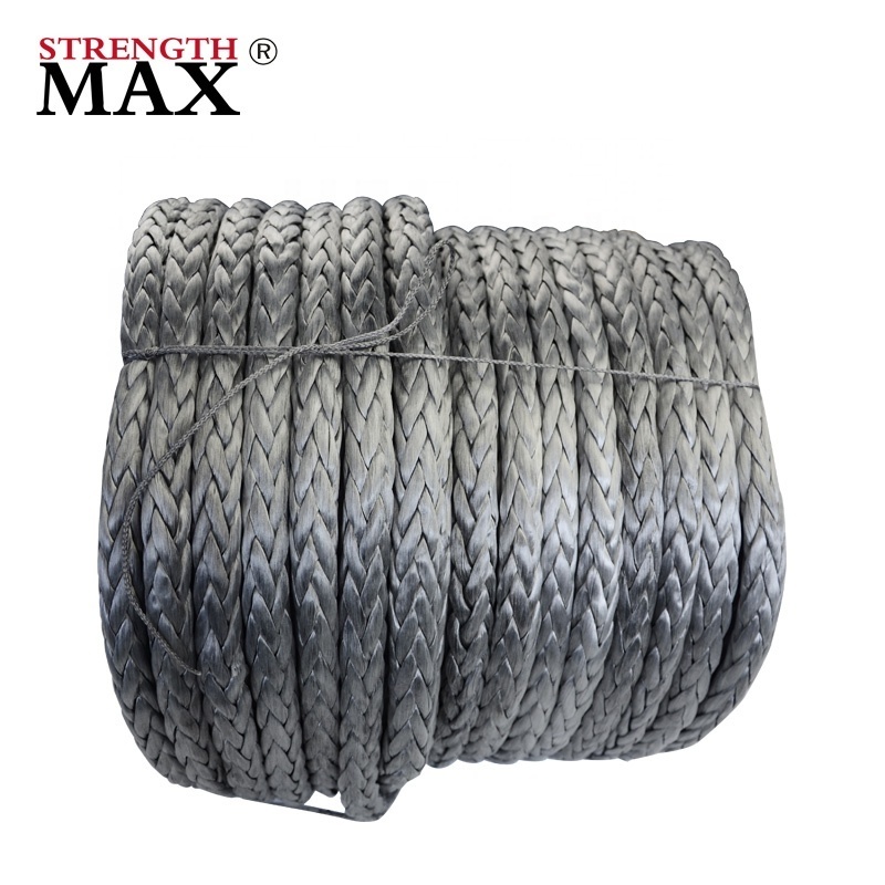 JINLI ROPE 12 Strand 100% Uhmwpe Fiber Marine Rope Used Mooring Ship Rope