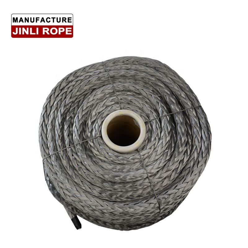 JINLI ROPE 12 Strand 100% Uhmwpe Fiber Marine Rope Used Mooring Ship Rope