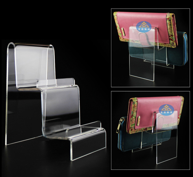 Acrylic purse display rack female handbag display rack transparent support transparent multi-layer display rack