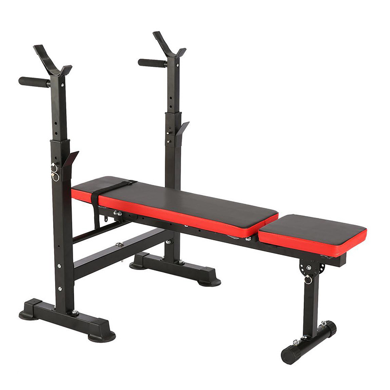 Home Training Fitness Gym Workout Weight Lifting Workout Adjustable Squat Dumbbell Bench Rack With Bench Press