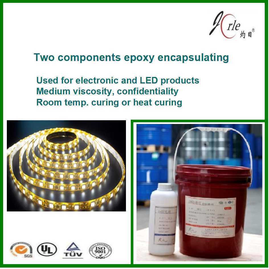 two components flexible epoxy potting glue for flex led strip