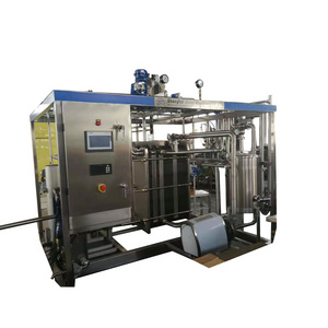 Small scale 500L/H juice milk pasteurization machine with homogenizer for mini dairy  plant