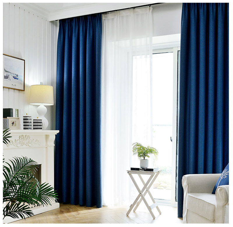 European Style 100% Polyester Blackout Window Curtains