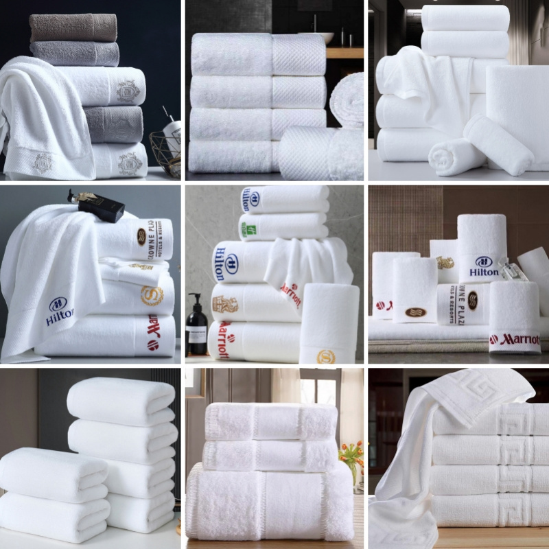 Luxury Cotton Bath Towel Face Towel White Hotel Towel