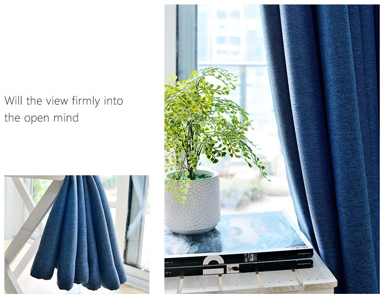 European Style 100% Polyester Blackout Window Curtains