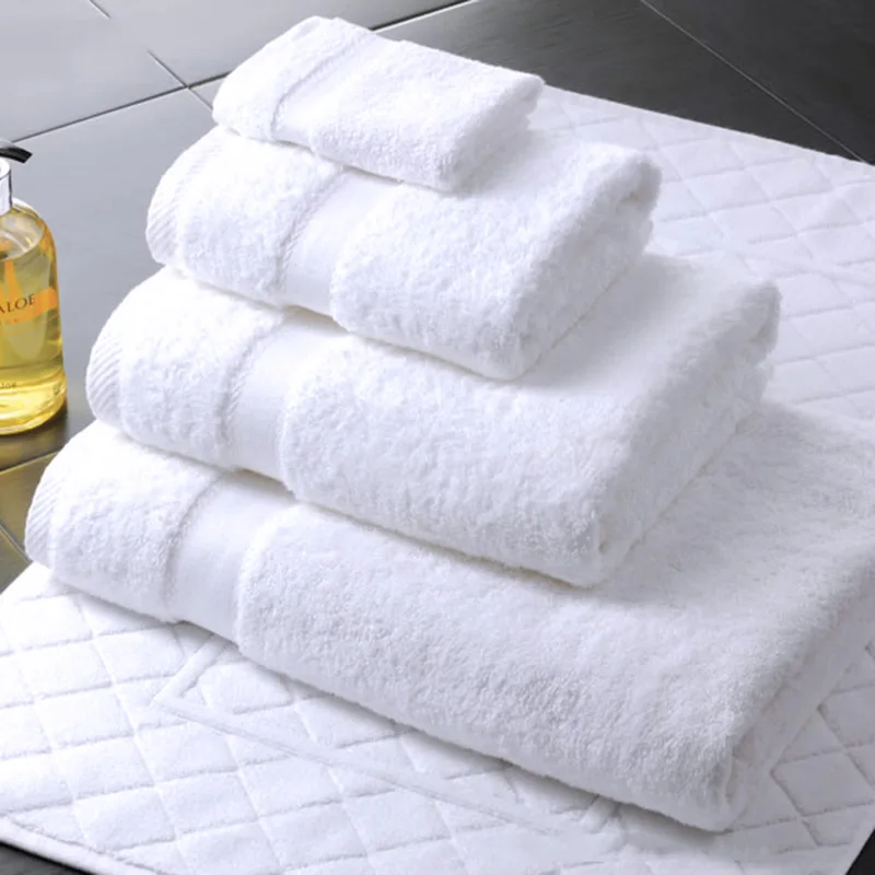 Luxury Cotton Bath Towel Face Towel White Hotel Towel