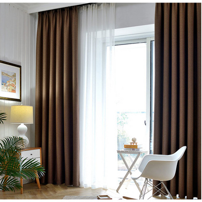 European Style 100% Polyester Blackout Window Curtains