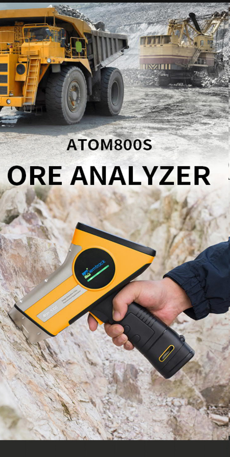 High Quality Elegant Design Gold Metal Ore Testing Handheld XRF Analyzer 800S OEM & ODM