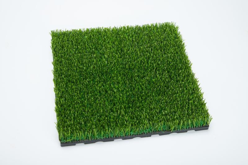 hot-selling diy synthetic carpet lawn grass turf deck tiles artificial grass interlocking tile