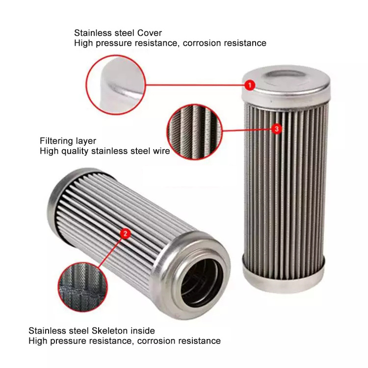 0.2 Micron SS Stainless Steel Filter Cartridge For Liquids