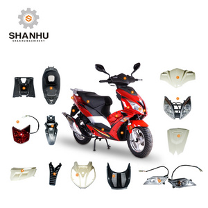 Custom machining adventure motorcycle electric scooter scooty body plastic accessories include lamp, front fender, so on