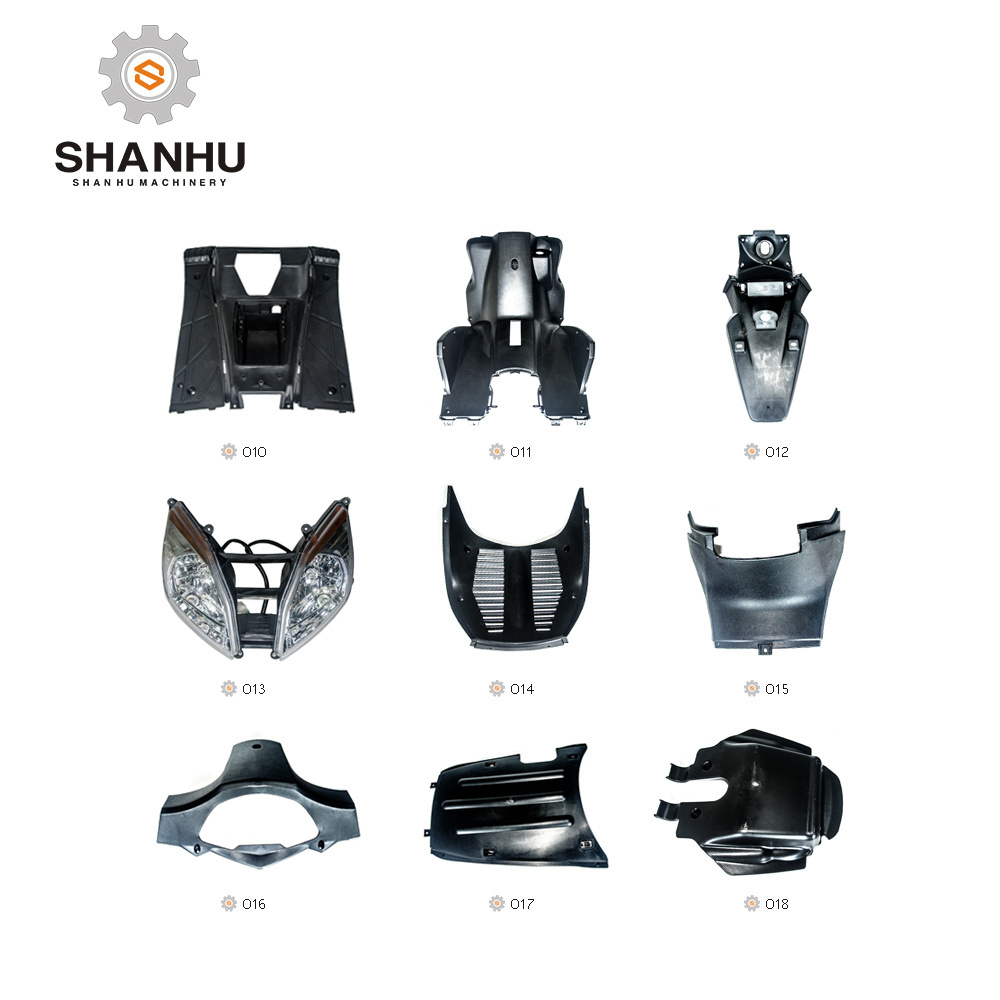 Custom machining adventure motorcycle electric scooter scooty body plastic accessories include lamp, front fender, so on