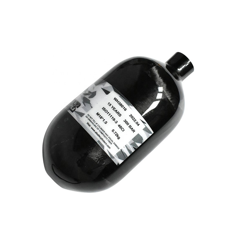 TUXING 800cc 4500Psi 300Bar Portable High Pressure Carbon Fiber Gas Cylinder Scuba Diving Air Tank 0.8L