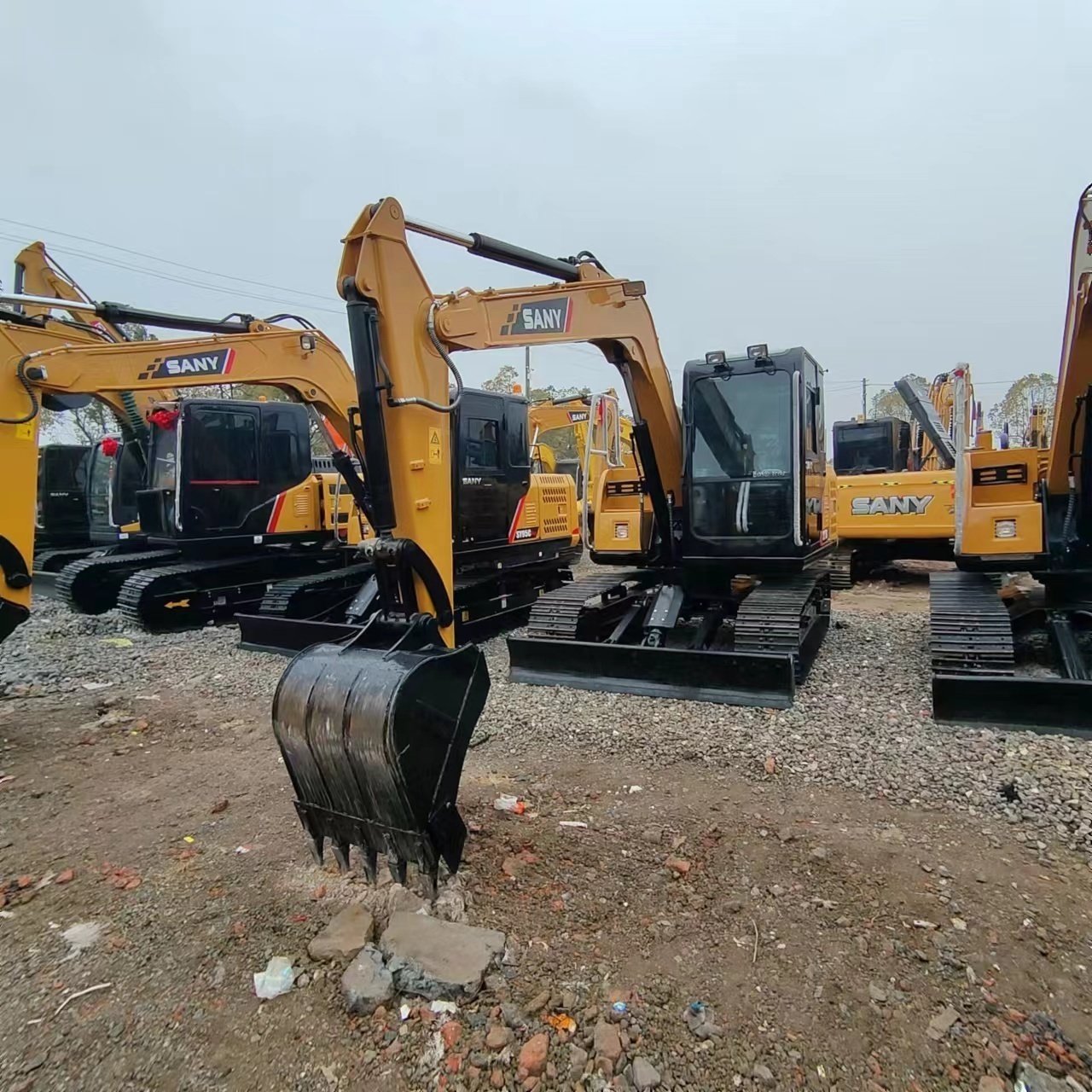 Used excavator Sany sy75c good condition Sany sy75 7.5ton in china second hand digger