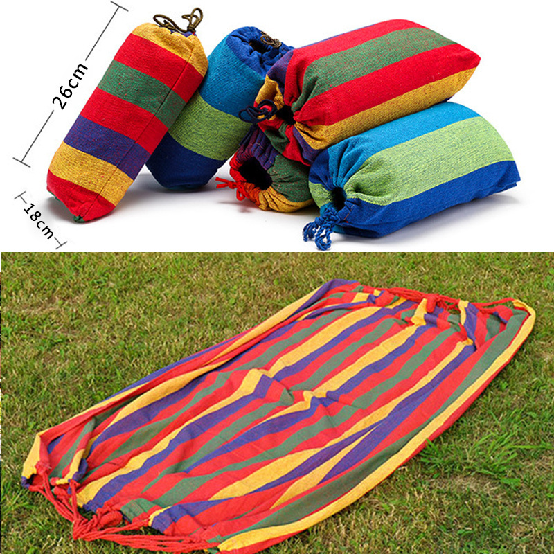 Comfortable Fabric Hammock with Tree Straps for Hanging Durable  for Camping Outdoor Backyard