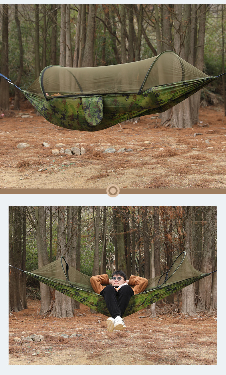 Summer Breathable Mosquito Proof Hammock Hanging Camping Outdoor Durable Hammock