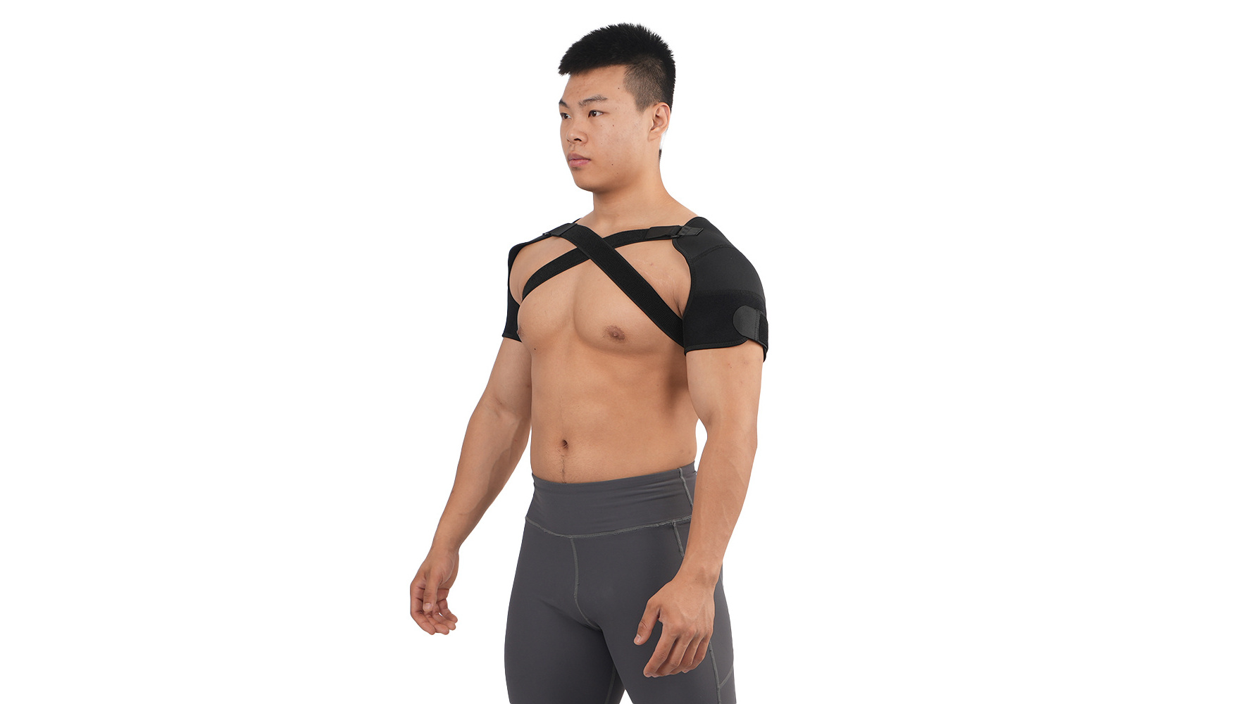 China Factory Wholesale Double Shoulder Support Wrap Protector Strap Brace Wrap Neoprene Protector