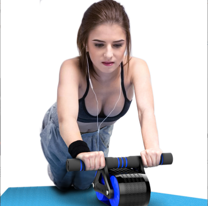 Ab Automatic Rebound ABs Workout Equipment Roller Wheel Kit with Knee Pad Men Women Core Workout Abdominal Exercise roller