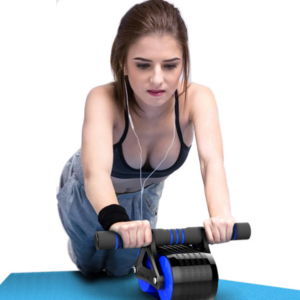 Ab Automatic Rebound ABs Workout Equipment Roller Wheel Kit with Knee Pad Men Women Core Workout Abdominal Exercise roller