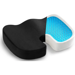 Gel Enhanced Seat Cushion Non-Slip Orthopedic Gel & Memory Foam Coccyx Cushion for Tailbone Pain Office Chair Car Seat Cushion