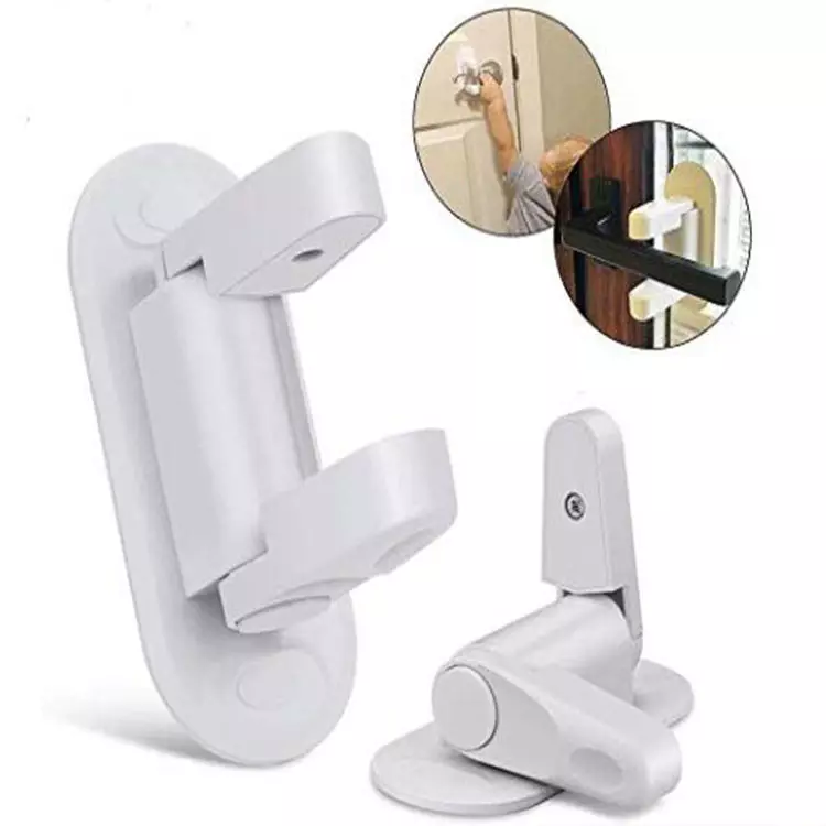 Child Proof Doors & Handles 3M Adhesive Prevents Baby Open Doors Pet Child Door Handle Safety Locks